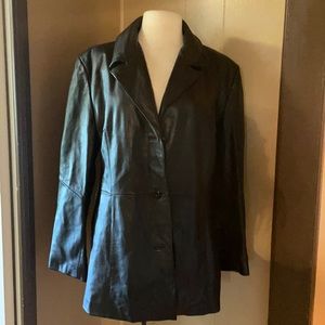 Wilson leather blazer